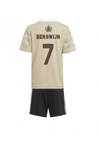 Ajax Steven Bergwijn #7 Babyklær Tredje Fotballdrakt til barn 2022-23 Korte ermer (+ Korte bukser)